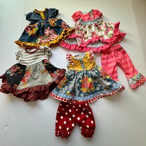 Matilda Jane doll clothes, set of 6, fits most 18” dolls like American Girl